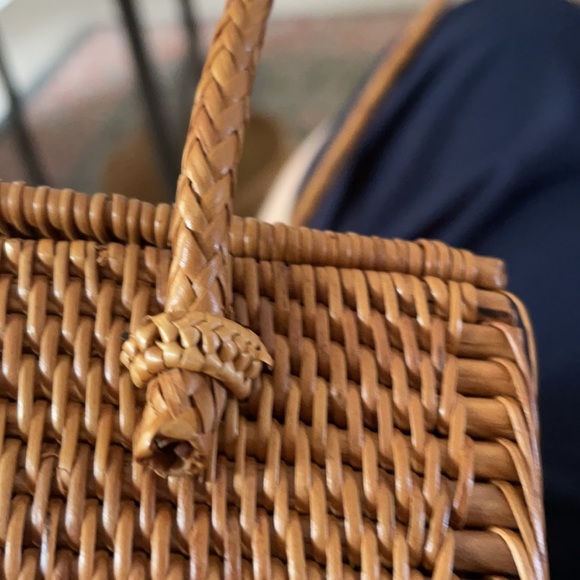 Woven rattan mini bag - Picture 6 of 6